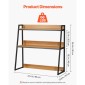 VEVOR Desktop Bookshelf, 2-Tier Desktop Storage Organizer, 37,4" x 12,6" x 35,4" ράφι αποθήκευσης γραφείου, Ξύλινο ράφι, ράφι επιτραπέζιου ραφιού με αντιολισθητικά μαξιλαράκια ποδιών, για γραφείο, σπίτι και κοιτώνα