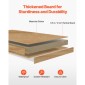 VEVOR Desktop Bookshelf, 2-Tier Desktop Storage Organizer, 37,4" x 12,6" x 35,4" ράφι αποθήκευσης γραφείου, Ξύλινο ράφι, ράφι επιτραπέζιου ραφιού με αντιολισθητικά μαξιλαράκια ποδιών, για γραφείο, σπίτι και κοιτώνα