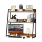 VEVOR Desktop Bookshelf, 2-Tier Desktop Storage Organizer, 37,4" x 12,6" x 35,4" ράφι αποθήκευσης γραφείου, Ξύλινο ράφι, ράφι επιτραπέζιου ραφιού με αντιολισθητικά μαξιλαράκια ποδιών, για γραφείο, σπίτι και κοιτώνα