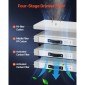 VEVOR Solder Fume Extractor, 459 m³/h Απορροφητή καπνού με συγκόλληση ισχυρής αναρρόφησης με κινητήρα χωρίς ψήκτρες 280 W, φίλτρα 4 σταδίων, 10-ταχύτητα & τηλεχειριστήριο καθαριστή καπνού για συγκόλληση, χάραξη, συγκόλληση DIY