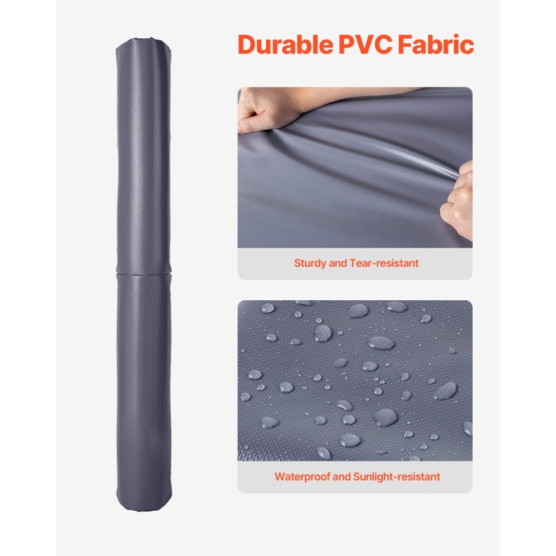 VEVOR Basketball Pole Pad, 71 ιντσών ψηλό και 1,2 ιντσών πάχους βαρέως τύπου περιτύλιγμα γύρω από κοντάρι, ταιριάζει 2-6,3 στρογγυλό & 4,5 x 4,5 ίντσες τετράγωνο κοντάρι, παντός καιρού αδιάβροχο προστατευτικό μαξιλαράκι για υπόγειο γκαράζ