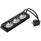 VEVOR CPU Liquid Cooler, AIO CPU Water Cooler - 3 x 120mm PWM Fans & Pump, Προσαρμόσιμο Μαύρο Υγρό Ψύκτη υπολογιστή με οθόνη LCD 2,1" & φως ARGB, για Intel 115X/1366/2011/1700/1200, AMD5 AM4/AM