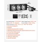 VEVOR CPU Liquid Cooler, AIO CPU Water Cooler - 3 x 120mm PWM Fans & Pump, Προσαρμόσιμο Μαύρο Υγρό Ψύκτη υπολογιστή με οθόνη LCD 2,1" & φως ARGB, για Intel 115X/1366/2011/1700/1200, AMD5 AM4/AM