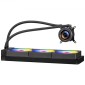 VEVOR CPU Liquid Cooler, AIO CPU Water Cooler - 3 x 120mm PWM Fans & Pump, Προσαρμόσιμο Μαύρο Υγρό Ψύκτη υπολογιστή με οθόνη LCD 2,1" & φως ARGB, για Intel 115X/1366/2011/1700/1200, AMD5 AM4/AM
