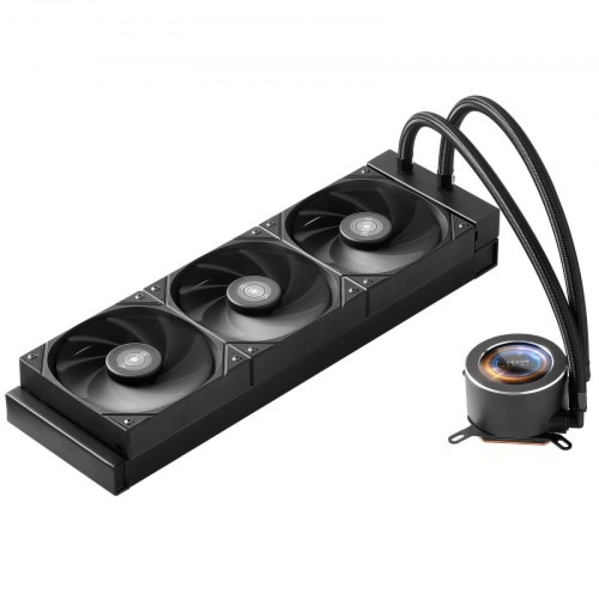 VEVOR CPU Liquid Cooler, AIO CPU Water Cooler - 3 x 120mm PWN Fans, Pump & 2,1" LCD Display, Max 2200PRM Black Cooling Fan, Συμβατό για Intel 115X/1366/2011/1700/1204AM, AMD5