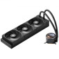 VEVOR CPU Liquid Cooler, AIO CPU Water Cooler - 3 x 120mm PWN Fans, Pump & 2,1" LCD Display, Max 2200PRM Black Cooling Fan, Συμβατό για Intel 115X/1366/2011/1700/1204AM, AMD5