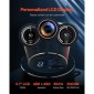 VEVOR CPU Liquid Cooler, AIO CPU Water Cooler - 3 x 120mm PWN Fans, Pump & 2,1" LCD Display, Max 2200PRM Black Cooling Fan, Συμβατό για Intel 115X/1366/2011/1700/1204AM, AMD5