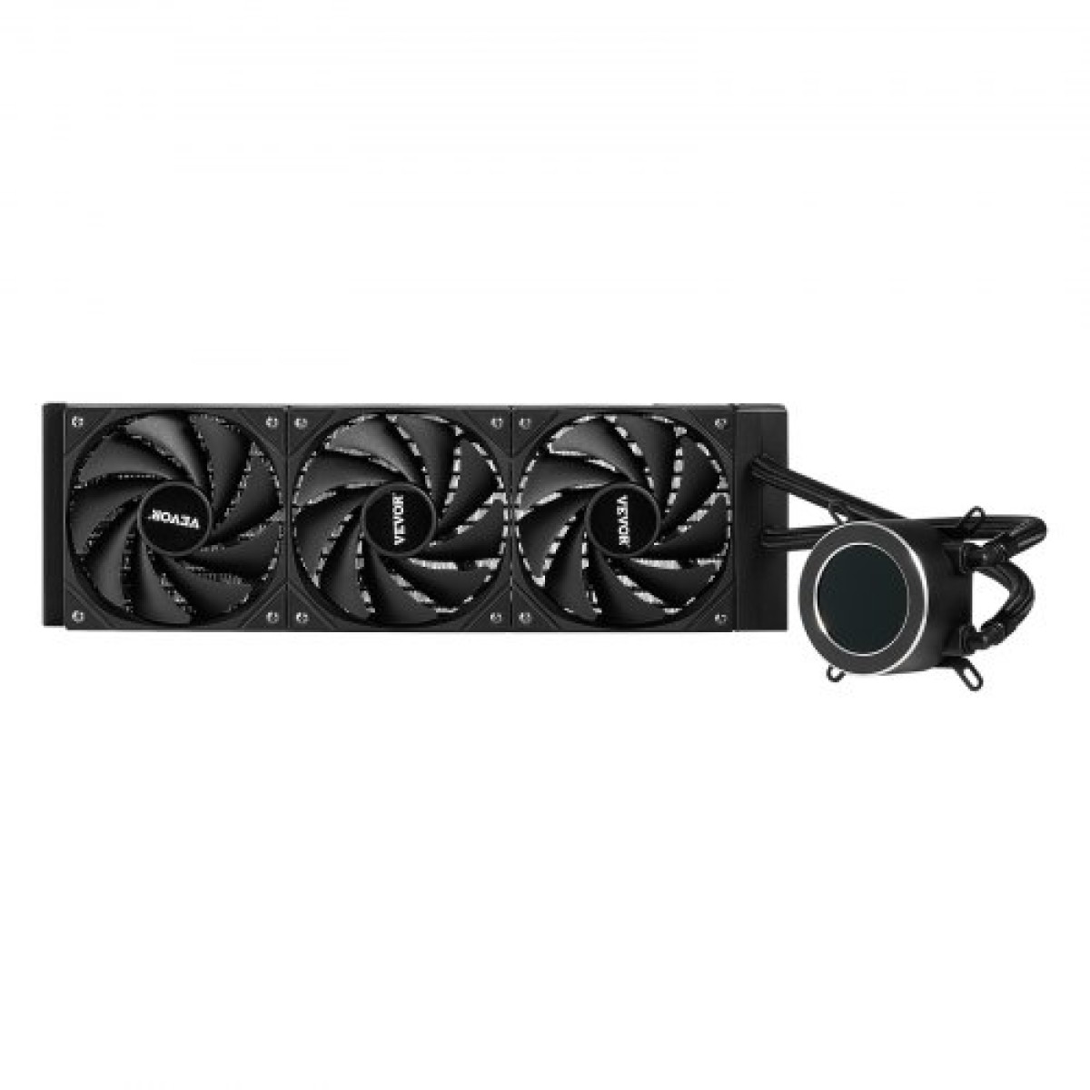 VEVOR CPU Liquid Cooler, AIO CPU Water Cooler - 3 x 120mm PWN Fans, Pump & 2,1" LCD Display, Max 2200PRM Black Cooling Fan, Συμβατό για Intel 115X/1366/2011/1700/1204AM, AMD5