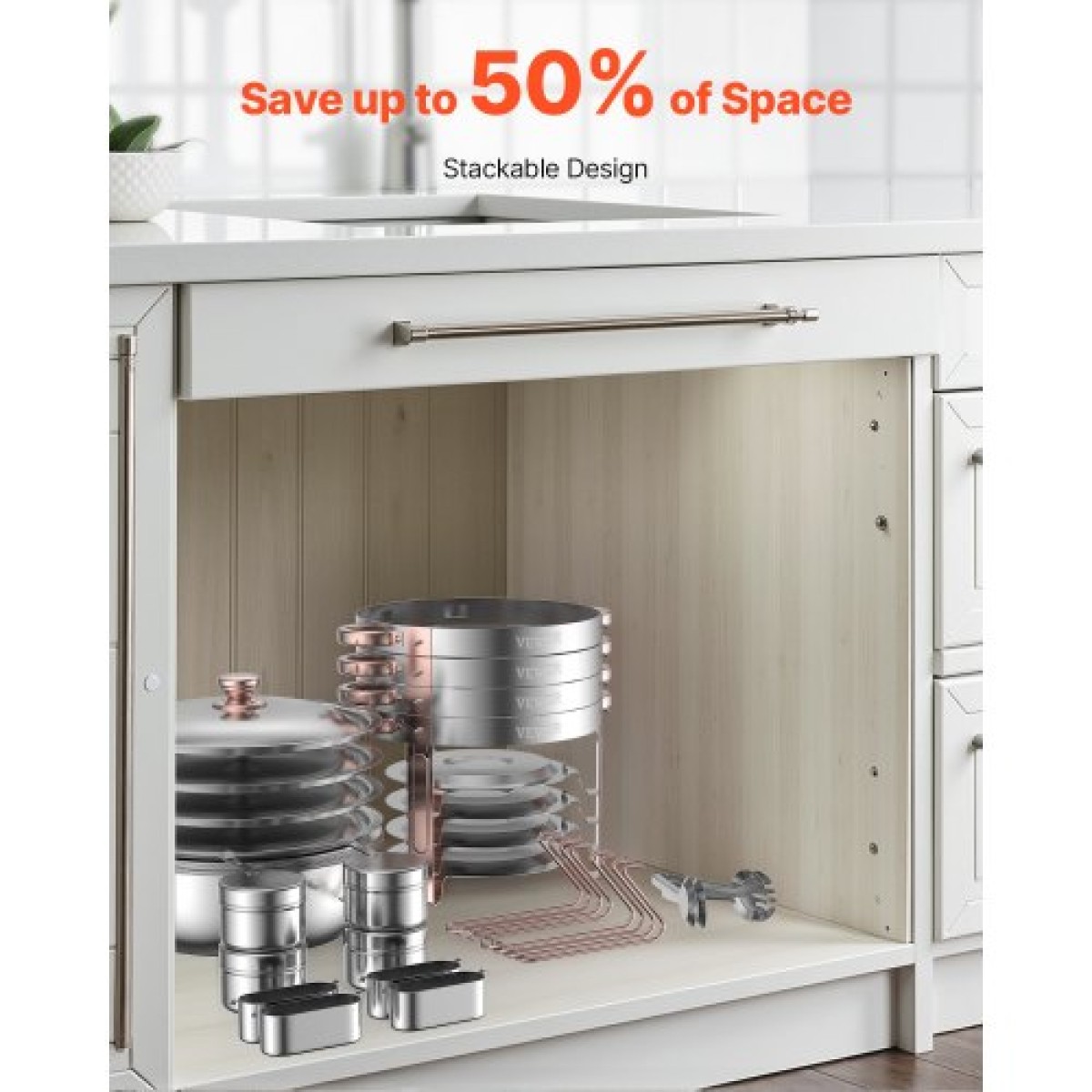 Σετ μπουφέ πιάτων VEVOR Chafing, 5 Qt 4 Pack, Chafer από ανοξείδωτο ατσάλι με 4 τηγάνια πλήρους μεγέθους, στρογγυλός θερμός διακομιστής κέτερινγκ με πτυσσόμενο σταντ σερβίτσιο με καπάκι, για δεξιώσεις γάμου, ροζ χρυσό
