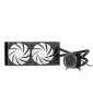 VEVOR CPU Liquid Cooler, AIO CPU Water Cooler - 120mm PWM Fans & Pump, Προσαρμόσιμο Μαύρο Υγρό Ψύκτη PC με οθόνη LCD 2,1" & φως ARGB, για Intel 115X/1366/2011/1700/1200, AMD AM4/AM5