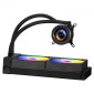 VEVOR CPU Liquid Cooler, AIO CPU Water Cooler - 120mm PWM Fans & Pump, Προσαρμόσιμο Μαύρο Υγρό Ψύκτη PC με οθόνη LCD 2,1" & φως ARGB, για Intel 115X/1366/2011/1700/1200, AMD AM4/AM5