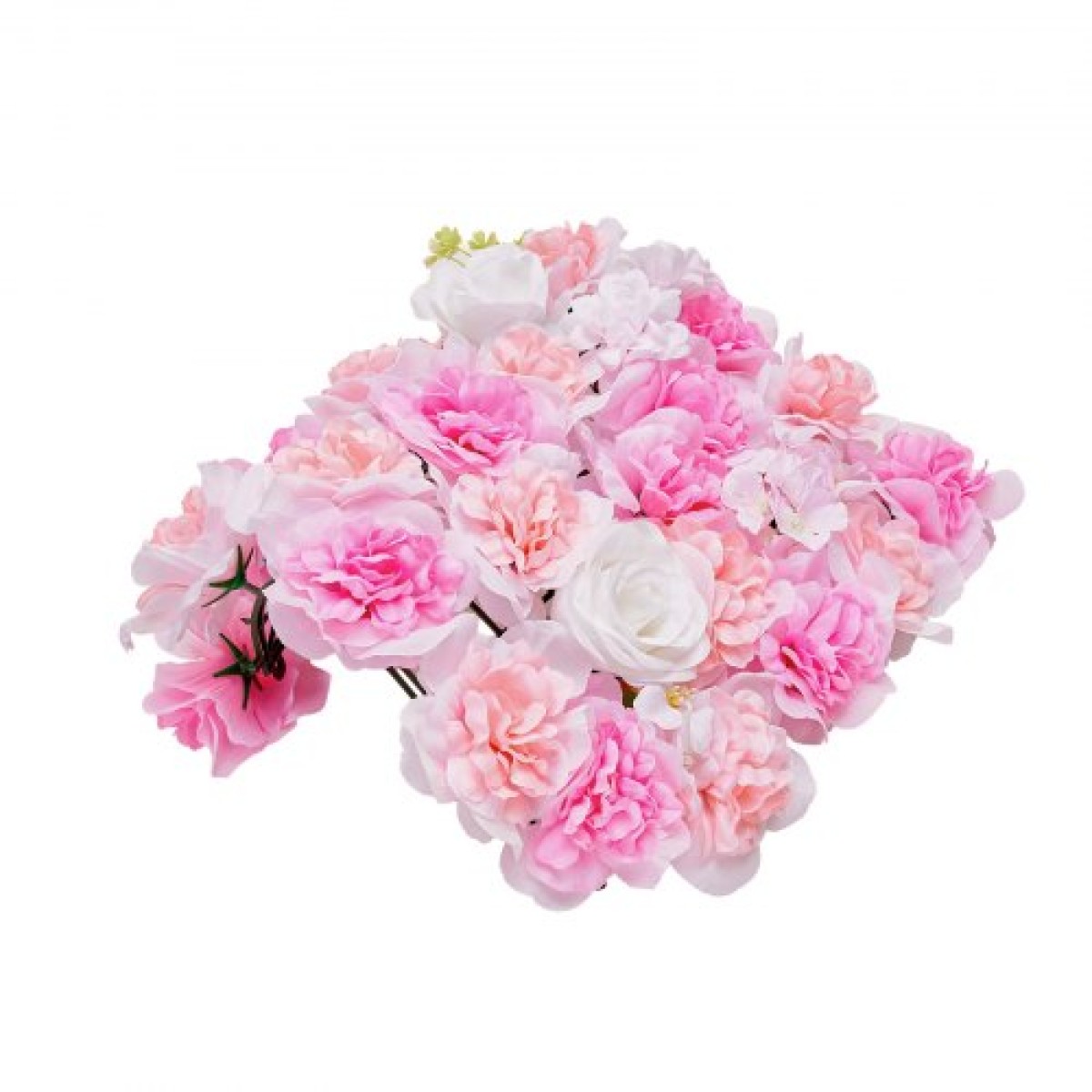 Πάνελ τοίχου VEVOR 3D Flower, 12 ΤΕΜ. 15 x 15 ιντσών, Τεχνητό λουλουδένιο πλέγμα με φόντο τοίχου, απρόσκοπτη σχεδίαση και εύκολη εγκατάσταση για διακόσμηση σκηνικού για παιδικό πάρτι στο σπίτι του Αγίου Βαλεντίνου, ροζ