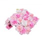 Πάνελ τοίχου VEVOR 3D Flower, 12 ΤΕΜ. 15 x 15 ιντσών, Τεχνητό λουλουδένιο πλέγμα με φόντο τοίχου, απρόσκοπτη σχεδίαση και εύκολη εγκατάσταση για διακόσμηση σκηνικού για παιδικό πάρτι στο σπίτι του Αγίου Βαλεντίνου, ροζ