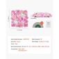 Πάνελ τοίχου VEVOR 3D Flower, 12 ΤΕΜ. 15 x 15 ιντσών, Τεχνητό λουλουδένιο πλέγμα με φόντο τοίχου, απρόσκοπτη σχεδίαση και εύκολη εγκατάσταση για διακόσμηση σκηνικού για παιδικό πάρτι στο σπίτι του Αγίου Βαλεντίνου, ροζ