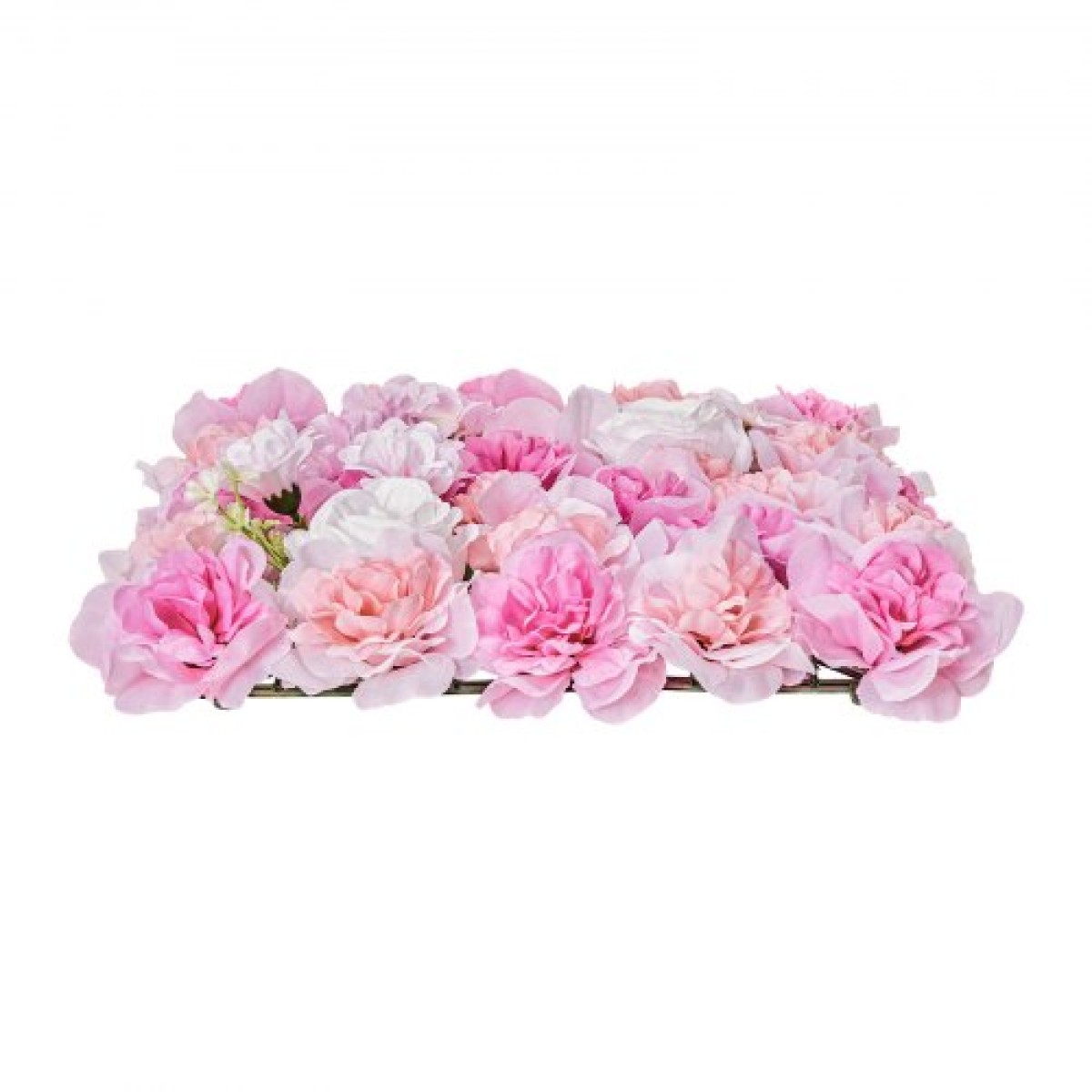Πάνελ τοίχου VEVOR 3D Flower, 12 ΤΕΜ. 15 x 15 ιντσών, Τεχνητό λουλουδένιο πλέγμα με φόντο τοίχου, απρόσκοπτη σχεδίαση και εύκολη εγκατάσταση για διακόσμηση σκηνικού για παιδικό πάρτι στο σπίτι του Αγίου Βαλεντίνου, ροζ