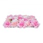 Πάνελ τοίχου VEVOR 3D Flower, 12 ΤΕΜ. 15 x 15 ιντσών, Τεχνητό λουλουδένιο πλέγμα με φόντο τοίχου, απρόσκοπτη σχεδίαση και εύκολη εγκατάσταση για διακόσμηση σκηνικού για παιδικό πάρτι στο σπίτι του Αγίου Βαλεντίνου, ροζ