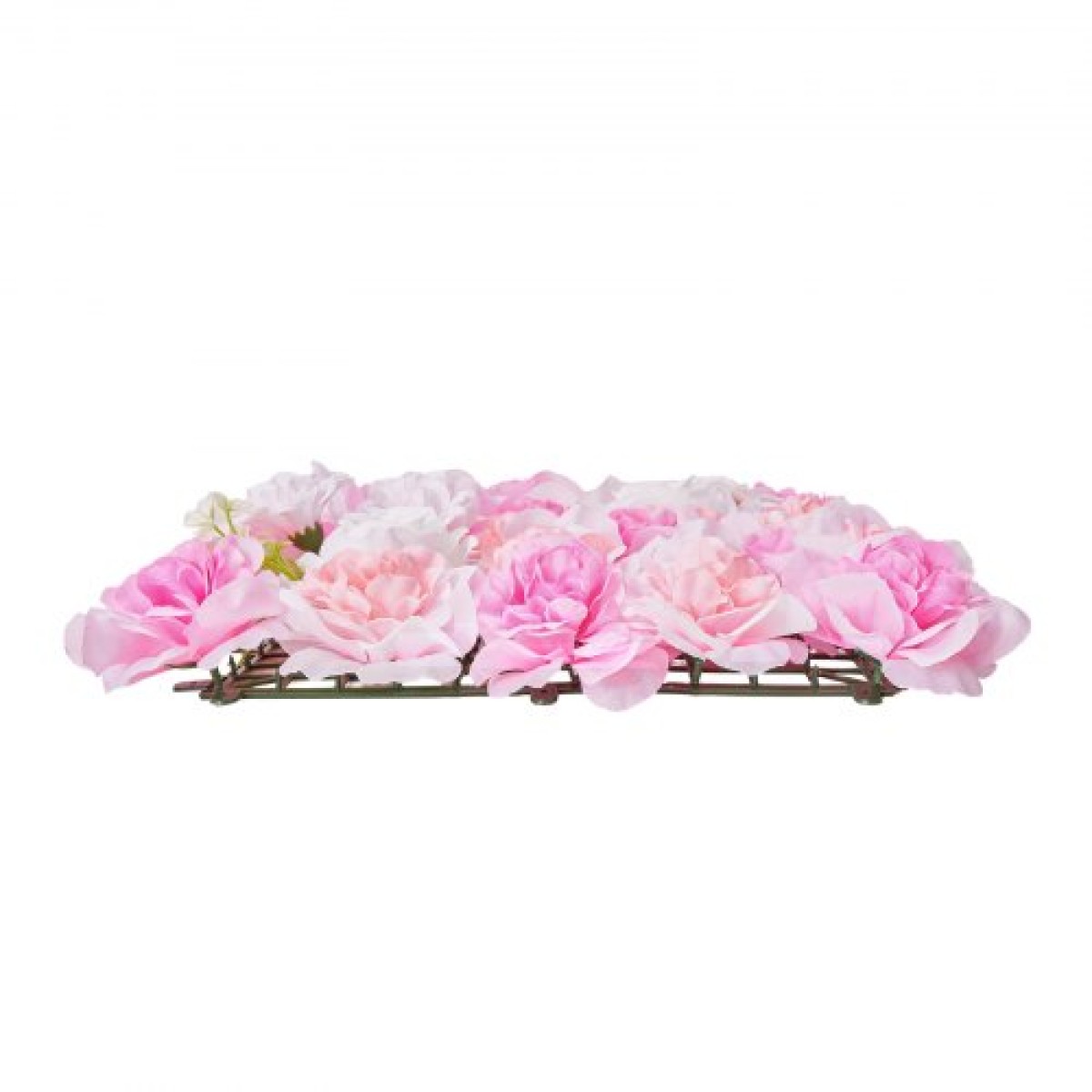 Πάνελ τοίχου VEVOR 3D Flower, 12 ΤΕΜ. 15 x 15 ιντσών, Τεχνητό λουλουδένιο πλέγμα με φόντο τοίχου, απρόσκοπτη σχεδίαση και εύκολη εγκατάσταση για διακόσμηση σκηνικού για παιδικό πάρτι στο σπίτι του Αγίου Βαλεντίνου, ροζ