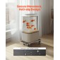 VEVOR Furniture Dolly, χωρητικότητα φόρτωσης 551 lbs, κουκλάκια κίνησης επίπλων με 4 αθόρυβους τροχούς TPR, ορθογώνια πολυλειτουργική επίπεδη κουκλίτσα για έπιπλα πιάνου Πλυντήριο ρούχων καναπέδων Ψυγείο, 2 συσκευασίες, Μαύρο