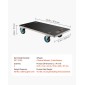 VEVOR Furniture Dolly, χωρητικότητα φόρτωσης 551 lbs, κουκλάκια κίνησης επίπλων με 4 αθόρυβους τροχούς TPR, ορθογώνια πολυλειτουργική επίπεδη κουκλίτσα για έπιπλα πιάνου Πλυντήριο ρούχων καναπέδων Ψυγείο, 2 συσκευασίες, Μαύρο