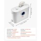 VEVOR Macerator Pump, 900W, 180 L/min (48 GPM) Flow, 40 ft/12 m Head, Macerator Sewerage Pump Toilet with 4 Waters Instructions, Way Uploading Machine for Toilet, Υπόγειο, Ντους, Νεροχύτη, Πλυντήριο ρούχων, Μπανιέρα
