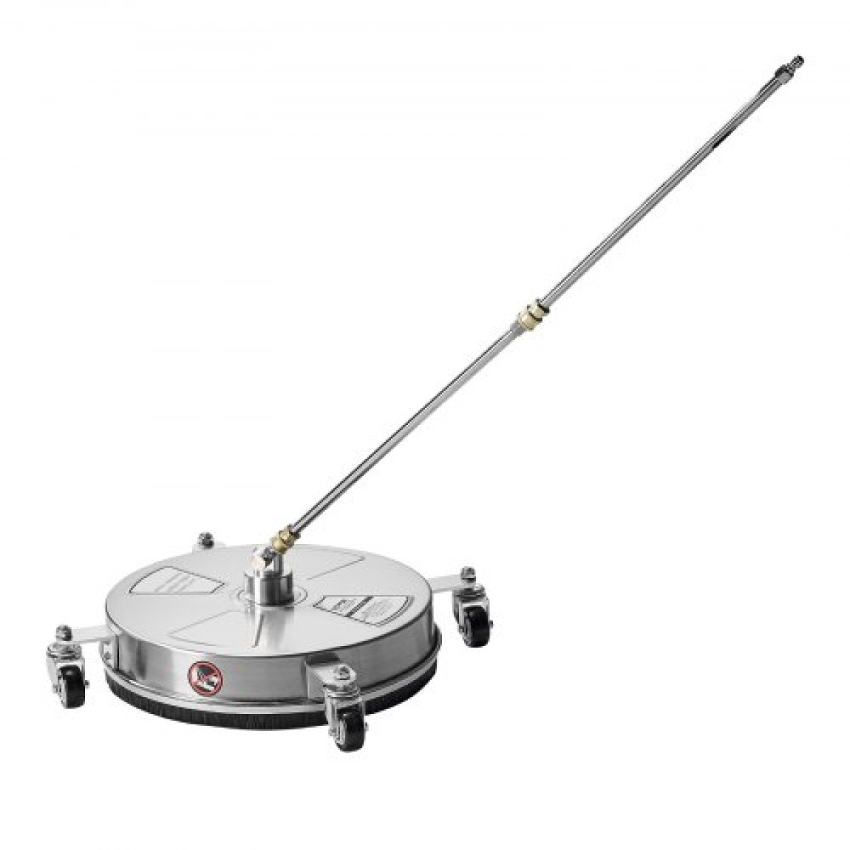 VEVOR 15" Καθαριστικό επιφάνειας πλύσης πίεσης, εξαρτήματα πλύσης πίεσης από ανοξείδωτο χάλυβα με 4 τροχούς, 4000 Max PSI, 1/4 Quick Connector, 2 ακροφύσια ψεκασμού, 2 εκτεταμένες ράβδους για σκυρόδεμα, βεράντα, κατάστρωμα