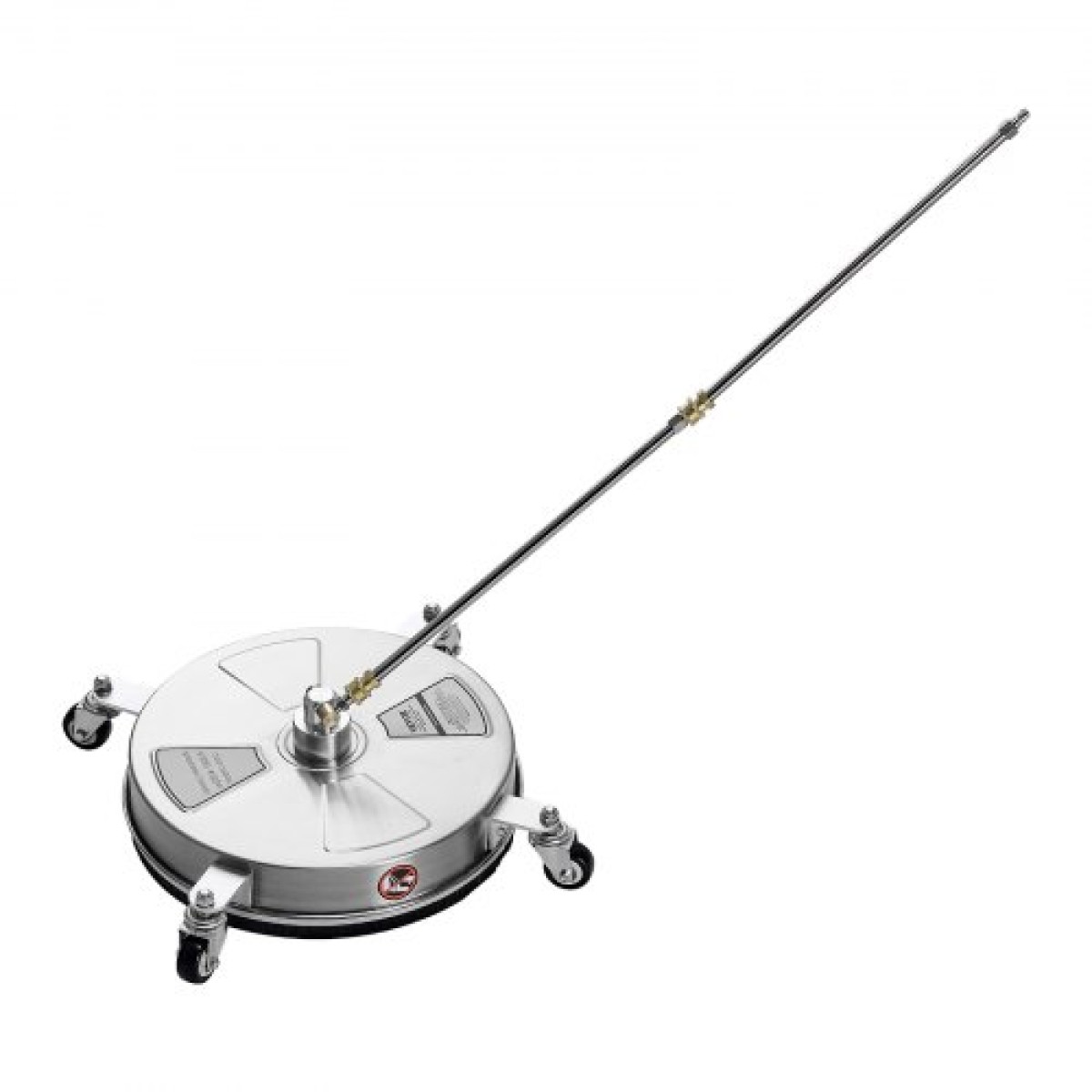 VEVOR 15" Καθαριστικό επιφάνειας πλύσης πίεσης, εξαρτήματα πλύσης πίεσης από ανοξείδωτο χάλυβα με 4 τροχούς, 4000 Max PSI, 1/4 Quick Connector, 2 ακροφύσια ψεκασμού, 2 εκτεταμένες ράβδους για σκυρόδεμα, βεράντα, κατάστρωμα