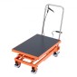 VEVOR Hydraulic Lift Τραπέζι, χωρητικότητα 500 lbs, Ύψος ανύψωσης 47,2", Επιτραπέζιο καρότσι ανύψωσης διπλού ψαλιδιού με 4 τροχούς και αντιολισθητικό μαξιλαράκι, χειροκίνητο υδραυλικό καρότσι ανύψωσης για χειρισμό και μεταφορά υλικού