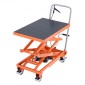 VEVOR Hydraulic Lift Τραπέζι, χωρητικότητα 500 lbs, Ύψος ανύψωσης 47,2", Επιτραπέζιο καρότσι ανύψωσης διπλού ψαλιδιού με 4 τροχούς και αντιολισθητικό μαξιλαράκι, χειροκίνητο υδραυλικό καρότσι ανύψωσης για χειρισμό και μεταφορά υλικού