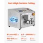 VEVOR Auto Heat-Shrink Tube Cutter, Αυτόματο μηχάνημα κοπής σωλήνων με οθόνη LCD, διάμετρος κοπής 1mm-20mm, μήκος κοπής 0,1mm-99999,9mm, Ιδανικό για σωλήνα PVC PE, σωλήνα σιλικόνης, σωλήνα μαλακού νερού