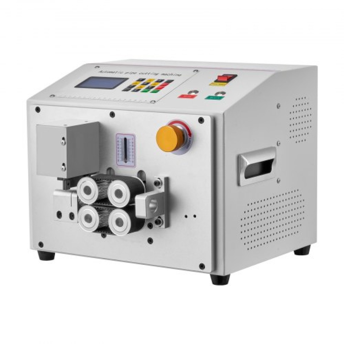 VEVOR Auto Heat-Shrink Tube Cutter, Αυτόματο μηχάνημα κοπής σωλήνων με οθόνη LCD, διάμετρος κοπής 1mm-20mm, μήκος κοπής 0,1mm-99999,9mm, Ιδανικό για σωλήνα PVC PE, σωλήνα σιλικόνης, σωλήνα μαλακού νερού