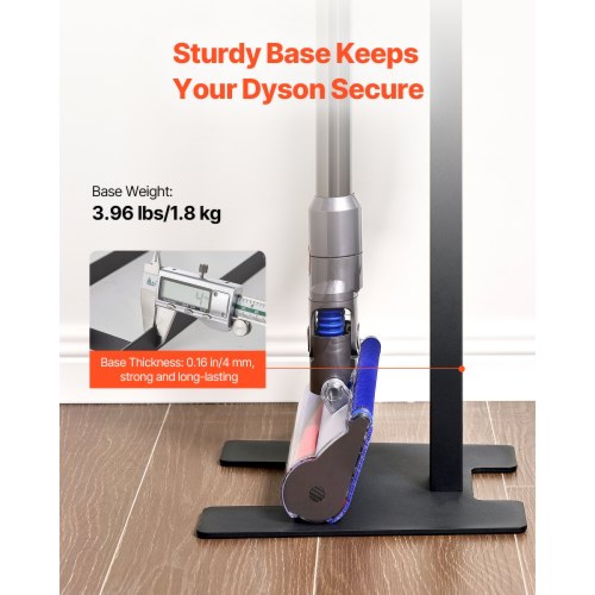 Βάση ηλεκτρικής σκούπας VEVOR, συμβατή με Dyson V6 V7 V8 V10 V11 V15, σταθερή βάση στήριξης ηλεκτρικής σκούπας με 6 γάντζους για Dyson DC30 DC31 DC34 DC35 DC58 DC59 DC62 D74 Ασύρματη όρθια ηλεκτρική σκούπα και αξεσουάρ