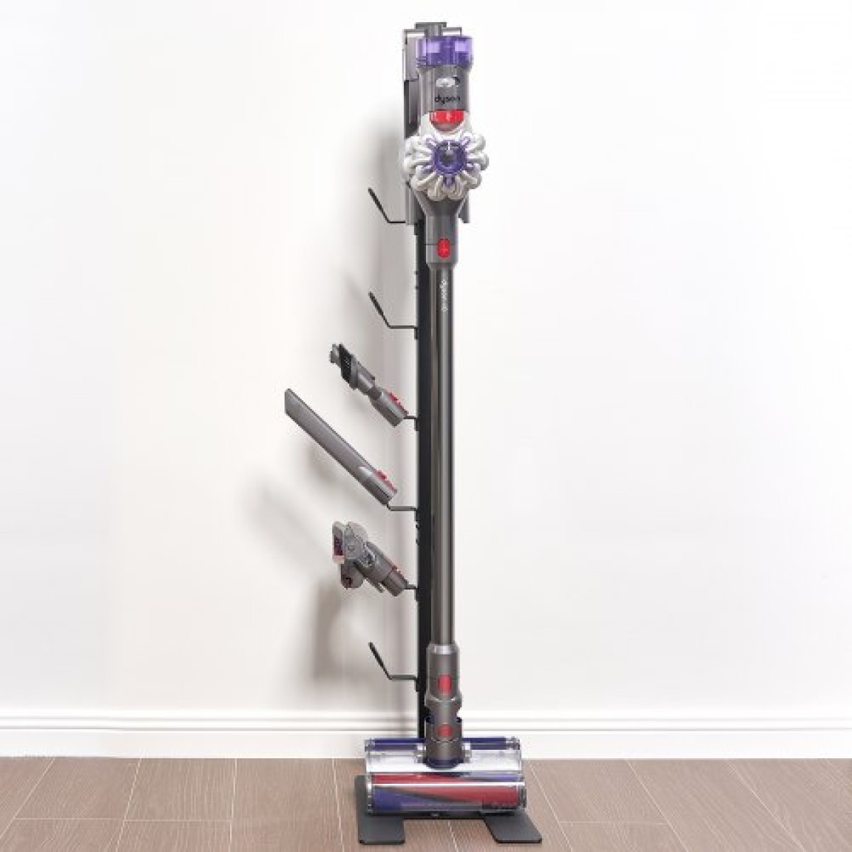 Βάση ηλεκτρικής σκούπας VEVOR, συμβατή με Dyson V6 V7 V8 V10 V11 V15, σταθερή βάση στήριξης ηλεκτρικής σκούπας με 6 γάντζους για Dyson DC30 DC31 DC34 DC35 DC58 DC59 DC62 D74 Ασύρματη όρθια ηλεκτρική σκούπα και αξεσουάρ