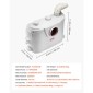 VEVOR Macerator Pump, 500W, 110 L/min (29 GPM) Flow, 26 ft/8 m Head, Macerator Sewerage Pump Toilet with 4 Waters Instruction, Way Uploading Machine for Toilet, Υπόγειο, Ντους, Νεροχύτη, Πλυντήριο ρούχων, Μπανιέρα
