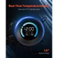 VEVOR CPU Liquid Cooler, AIO CPU Water Cooler - 120mm PWN Fans, Pump, 1,8" Display, Max. 2200 RPM CPU Cooling Fan, Efficient Black PC Water Cooler for Intel 115X/1366/2011/1700/12040, AMD