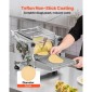 VEVOR Electric Tortilla Maker, αυτόματη μηχανή παρασκευής τορτίγιας καλαμποκιού διαμέτρου 5,5 ιντσών με αντικολλητική επίστρωση, Ηλεκτρική μηχανή Chapatti Κατάλληλη για την παραγωγή Sopes Gorditas Roti Pita Tortilla Pizza