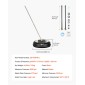 VEVOR 15" Καθαριστικό επιφάνειας πλύσης πίεσης, Πλαστικά εξαρτήματα πλύσης πίεσης με 4 τροχούς, 4000 Max PSI, 1/4 Quick Connector, 2 ακροφύσια ψεκασμού, 2 εκτεταμένα ραβδιά για δρόμο, πεζοδρόμιο, βεράντα, κατάστρωμα