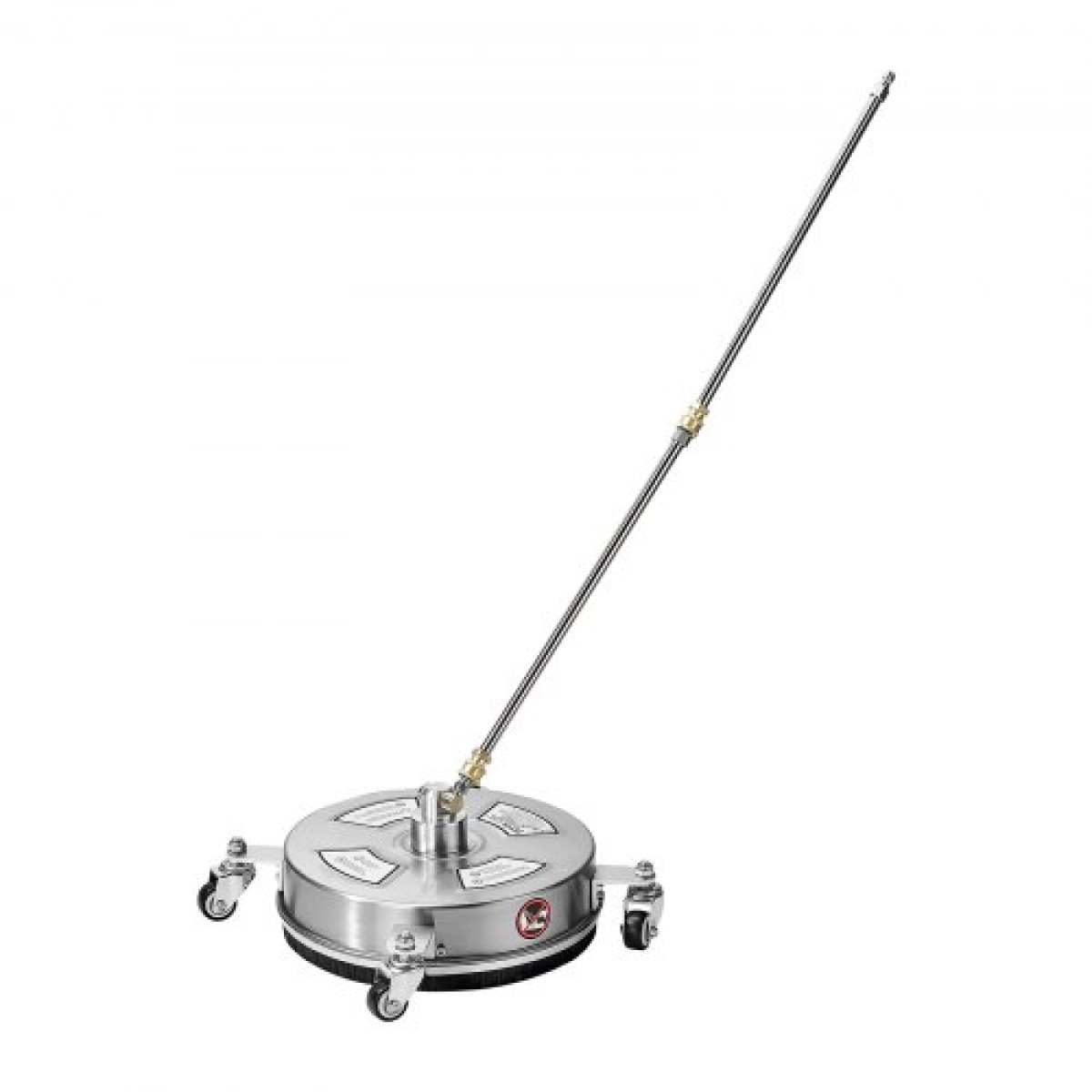 VEVOR 14" Καθαριστικό επιφάνειας πλύσης πίεσης, εξαρτήματα πλύσης πίεσης από ανοξείδωτο χάλυβα με 4 τροχούς, 4000 Max PSI, 1/4 Quick Connector, 2 ακροφύσια ψεκασμού, 2 εκτεταμένες ράβδους για σκυρόδεμα, βεράντα, κατάστρωμα