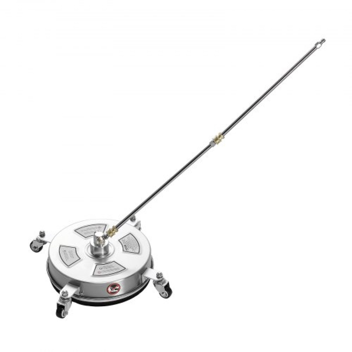 VEVOR 14" Καθαριστικό επιφάνειας πλύσης πίεσης, εξαρτήματα πλύσης πίεσης από ανοξείδωτο χάλυβα με 4 τροχούς, 4000 Max PSI, 1/4 Quick Connector, 2 ακροφύσια ψεκασμού, 2 εκτεταμένες ράβδους για σκυρόδεμα, βεράντα, κατάστρωμα