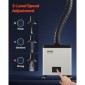 VEVOR Solder Fume Extractor, 85W Brushless Soldering Smoke Absorber με φίλτρα 3 σταδίων & ρύθμιση 3 ταχυτήτων, 200m³/h Ισχυρή αναρρόφηση Solder Smoke Purifier για συγκόλληση, χάραξη, DIY συγκόλληση, κομμωτήριο