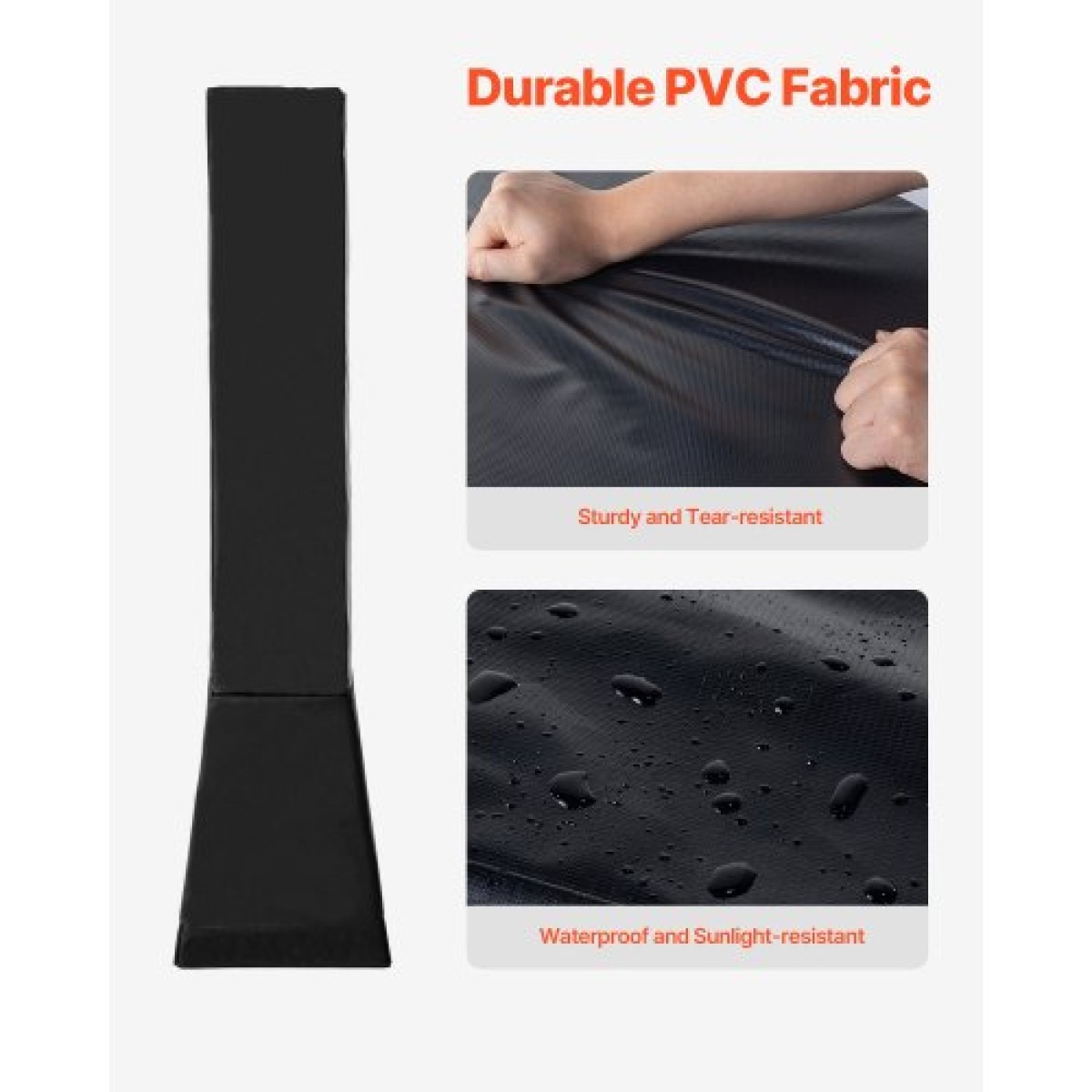VEVOR Basketball Pole Pad, 64" ψηλό και 2" παχύ περιτύλιγμα βαρέως τύπου γεμίσματος κοντάρι, ταιριάζει 6x6 - 7x7 ίντσες με διάμετρο τετράγωνο κοντάρι, αδιάβροχο προστατευτικό μαξιλαράκι παντός καιρού για παιδική χαρά στο υπόγειο γκαράζ