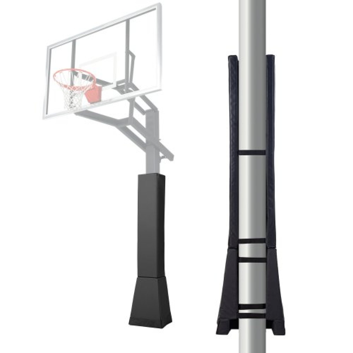 VEVOR Basketball Pole Pad, 64" ψηλό και 2" παχύ περιτύλιγμα βαρέως τύπου γεμίσματος κοντάρι, ταιριάζει 6x6 - 7x7 ίντσες με διάμετρο τετράγωνο κοντάρι, αδιάβροχο προστατευτικό μαξιλαράκι παντός καιρού για παιδική χαρά στο υπόγειο γκαράζ
