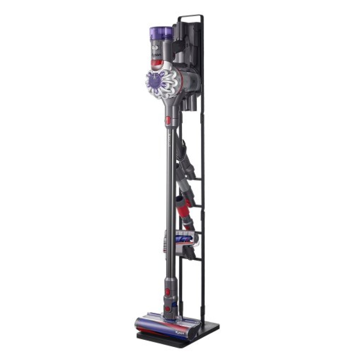 Βάση ηλεκτρικής σκούπας VEVOR, συμβατή με Dyson V6 V7 V8 V10 V11 V15, σταθερή βάση στήριξης ηλεκτρικής σκούπας με 4 γάντζους για Dyson DC30 DC31 DC34 DC35 DC58 DC59 DC62 D74 Ασύρματη όρθια ηλεκτρική σκούπα και αξεσουάρ