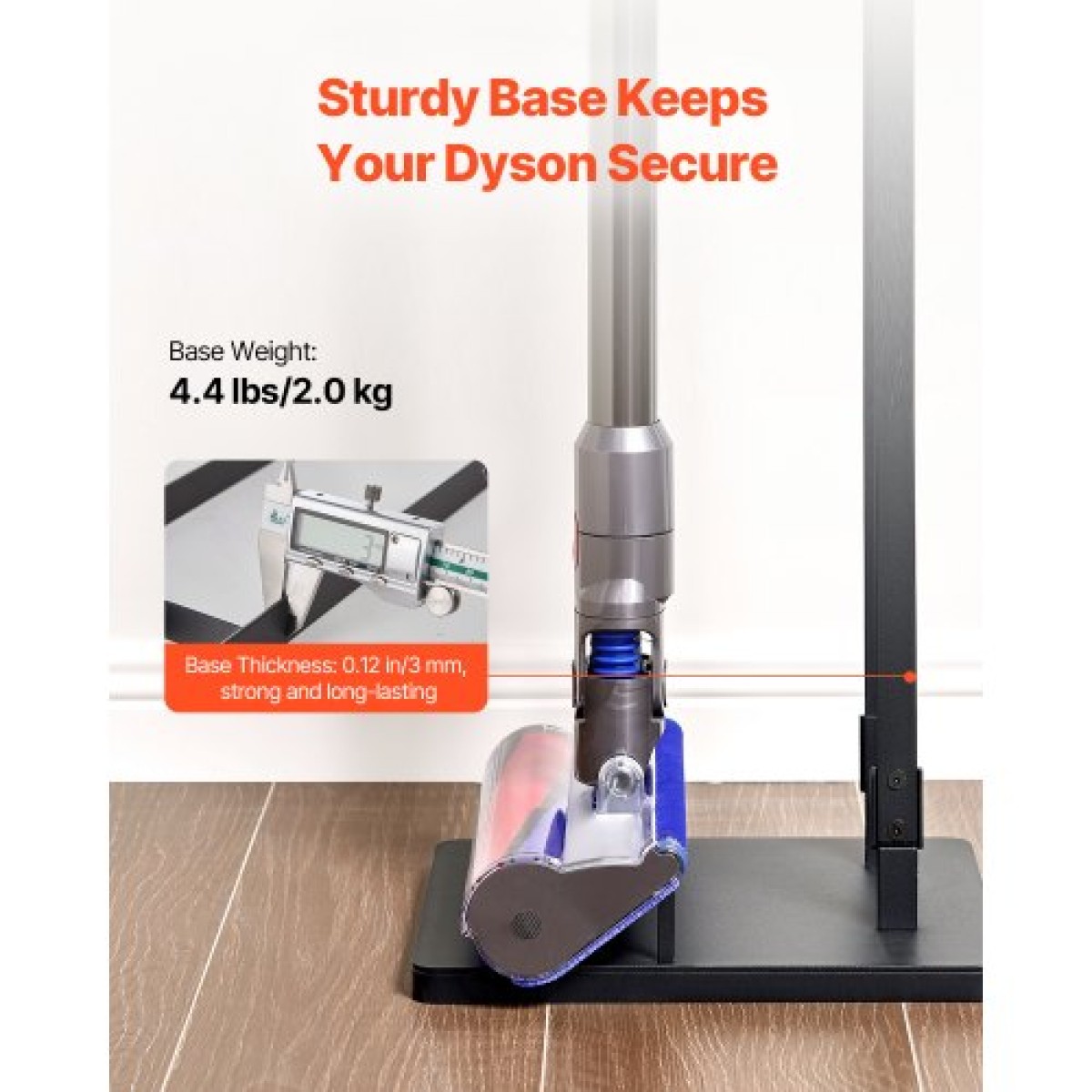 Βάση ηλεκτρικής σκούπας VEVOR, συμβατή με Dyson V6 V7 V8 V10 V11 V15, σταθερή βάση στήριξης ηλεκτρικής σκούπας με 4 γάντζους για Dyson DC30 DC31 DC34 DC35 DC58 DC59 DC62 D74 Ασύρματη όρθια ηλεκτρική σκούπα και αξεσουάρ