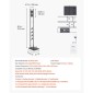 Βάση ηλεκτρικής σκούπας VEVOR, συμβατή με Dyson V6 V7 V8 V10 V11 V15, σταθερή βάση στήριξης ηλεκτρικής σκούπας με 4 γάντζους για Dyson DC30 DC31 DC34 DC35 DC58 DC59 DC62 D74 Ασύρματη όρθια ηλεκτρική σκούπα και αξεσουάρ