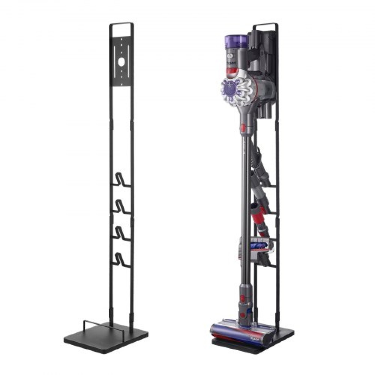 Βάση ηλεκτρικής σκούπας VEVOR, συμβατή με Dyson V6 V7 V8 V10 V11 V15, σταθερή βάση στήριξης ηλεκτρικής σκούπας με 4 γάντζους για Dyson DC30 DC31 DC34 DC35 DC58 DC59 DC62 D74 Ασύρματη όρθια ηλεκτρική σκούπα και αξεσουάρ