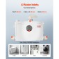 VEVOR Macerator Pump, 1200W, 180 L/min (48 GPM) Ροή, 33 ft/10 m Head, Macerator Sewerage Pump Toilet with 4 Waters Instructions, Upflush Machine Way Discovery Water for Toilet, Υπόγειο, Ντους, Νιπτήρας, Πλυντήριο ρούχων, Μπανιέρα