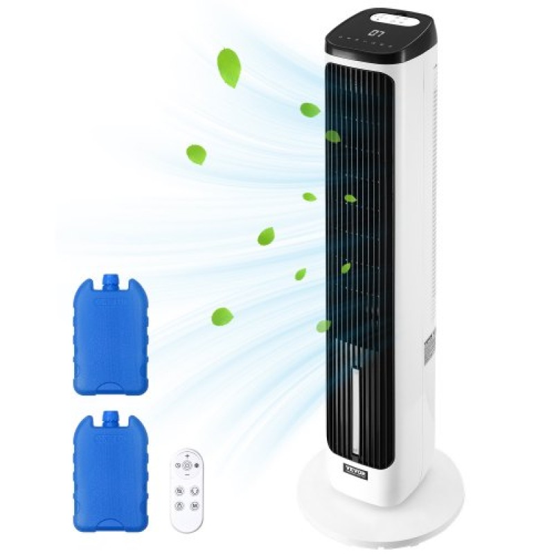 VEVOR 40" Oscillating Tower Fan 24H Timer 23.3ft/s Velocity with Remote Control