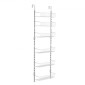 VEVOR Over the Door Pantry Organizer, Οργάνωση και αποθήκευση ντουλαπιών 6 επιπέδων, βαρέως τύπου ατσάλινη κρεμαστή σχάρα μπαχαρικών, ρυθμιζόμενα ράφια μπαχαρικών στον τοίχο, για οικιακή κουζίνα μπάνιο πλυντηρίου, λευκό