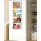 VEVOR Over the Door Pantry Organizer, Οργάνωση και αποθήκευση ντουλαπιών 6 επιπέδων, βαρέως τύπου ατσάλινη κρεμαστή σχάρα μπαχαρικών, ρυθμιζόμενα ράφια μπαχαρικών στον τοίχο, για οικιακή κουζίνα μπάνιο πλυντηρίου, λευκό
