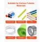 VEVOR Auto Heat-Shrink Tube Cutter, Καλωδιακή μηχανή κοπής σωλήνων με πλάτος κοπής 1mm-85mm, 0,1mm-99999,9mm μήκος, Αυτόματος κόφτης σωλήνων για θερμοσυστελλόμενο σωλήνα, σωλήνας υαλοβάμβακα, καλώδιο, κίτρινοι σωλήνες κεριού